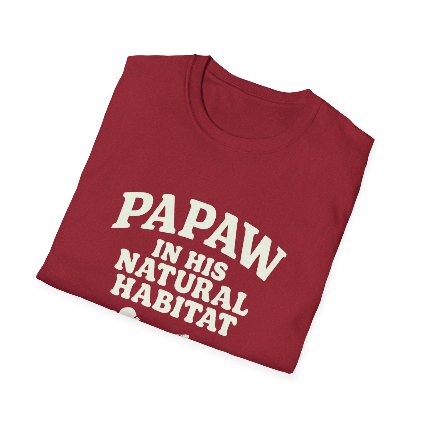 Papaw In His Natural Habitat T-Shirt | Grandpa Recliner Graphic