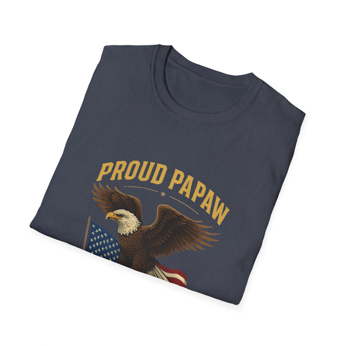 Proud Papaw Eagle United States Navy T-Shirt | Patriotic Veteran Shirt