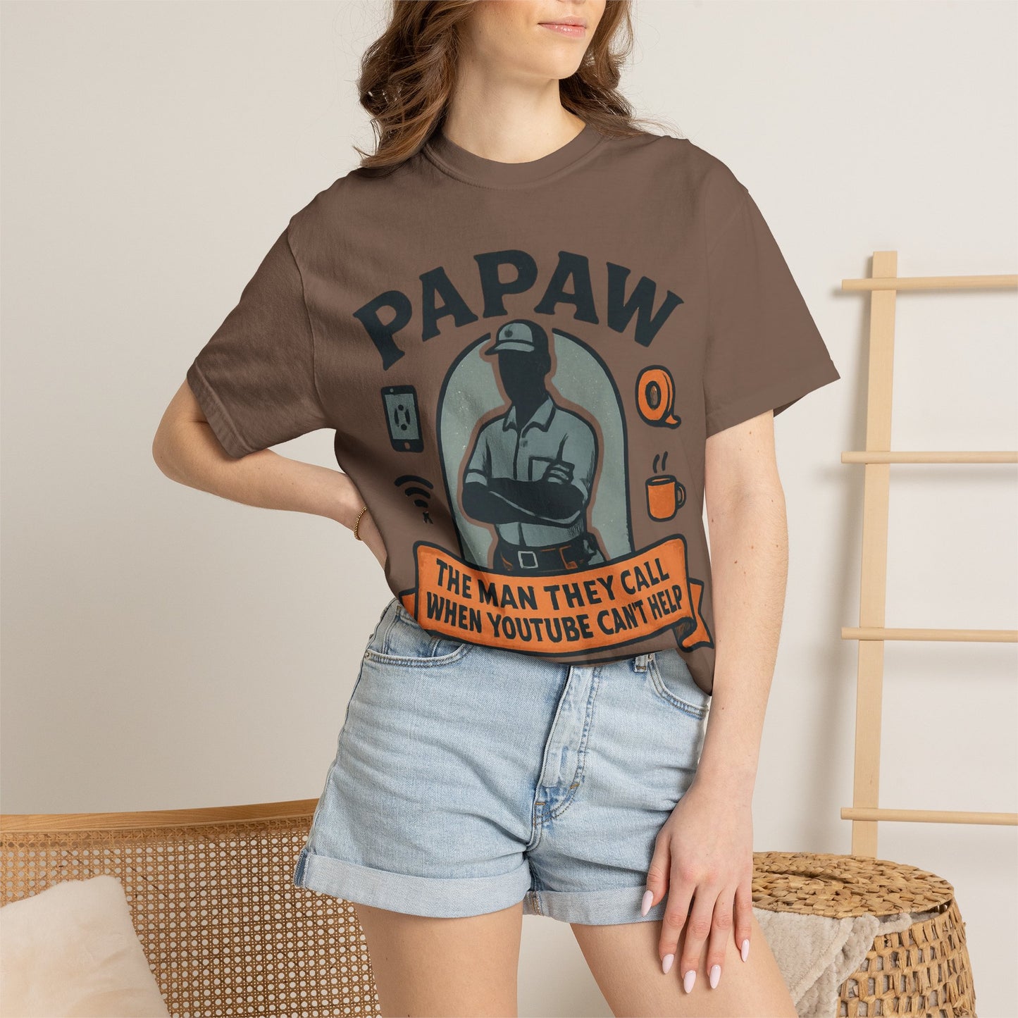 Papaw The Man They Call When YouTube Can't Help T-shirt | No Tutorial Needed