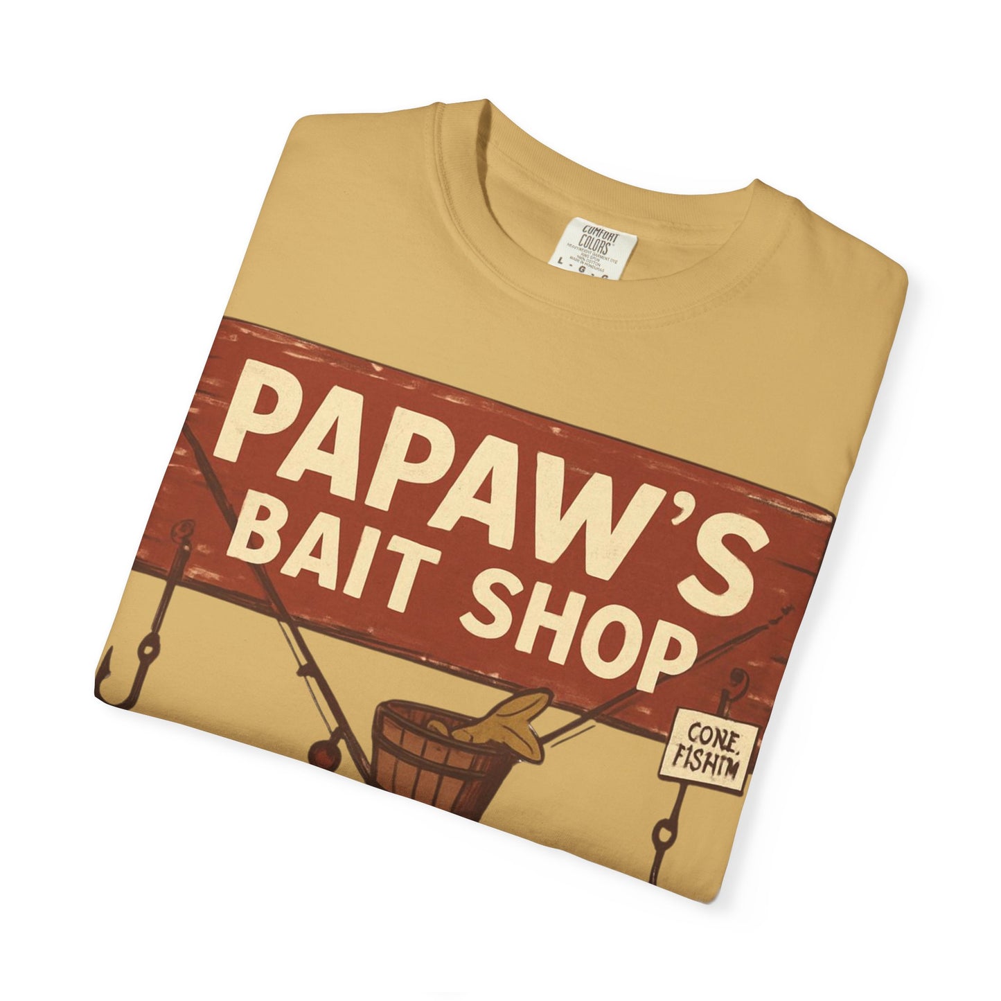 Papaw's Bait Shop sign T-Shirt | Fishing vintage sign, Live bait & cold drinks