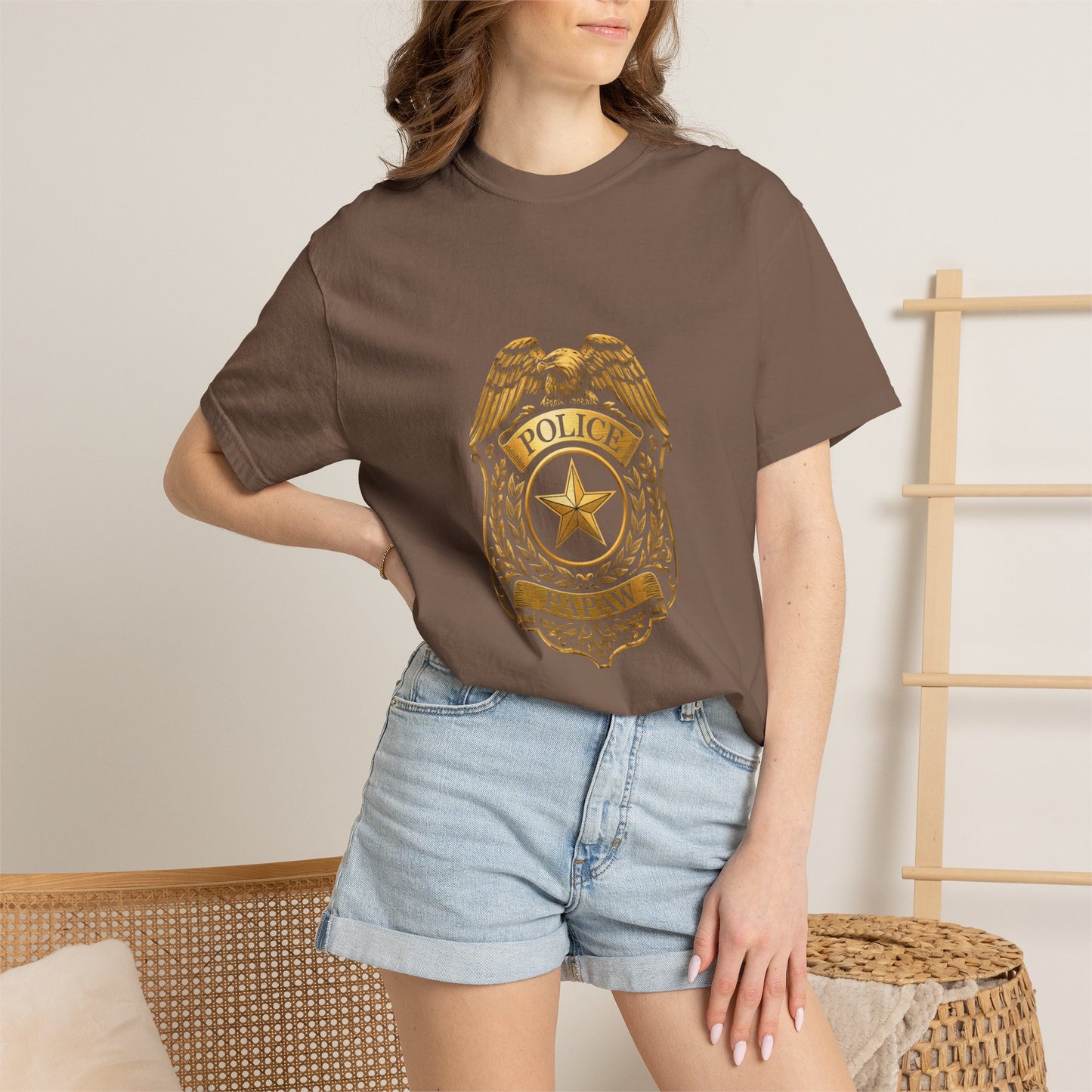 Police Badge T-shirt | Vintage Law Enforcement Shield Graphic