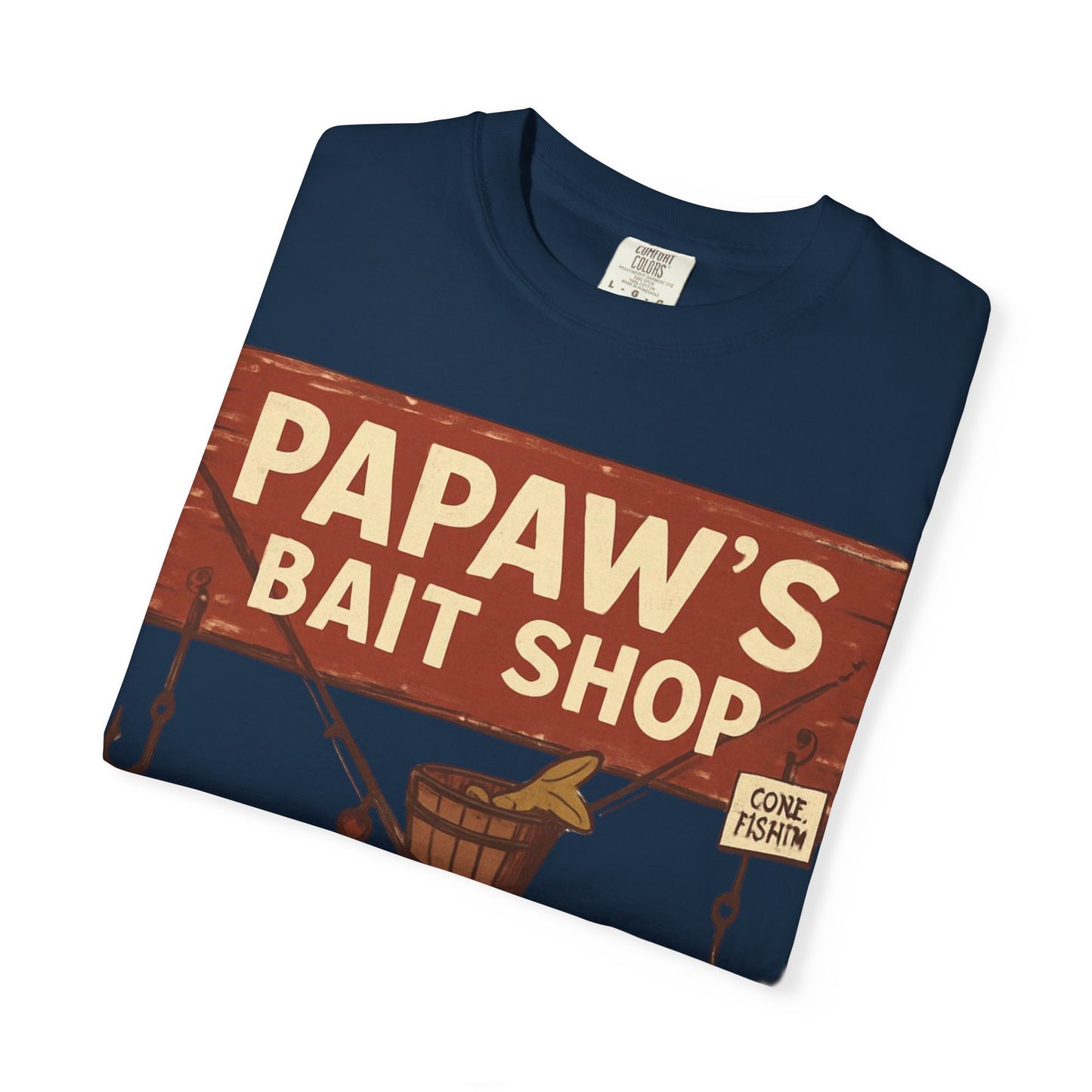 Papaw's Bait Shop sign T-Shirt | Fishing vintage sign, Live bait & cold drinks