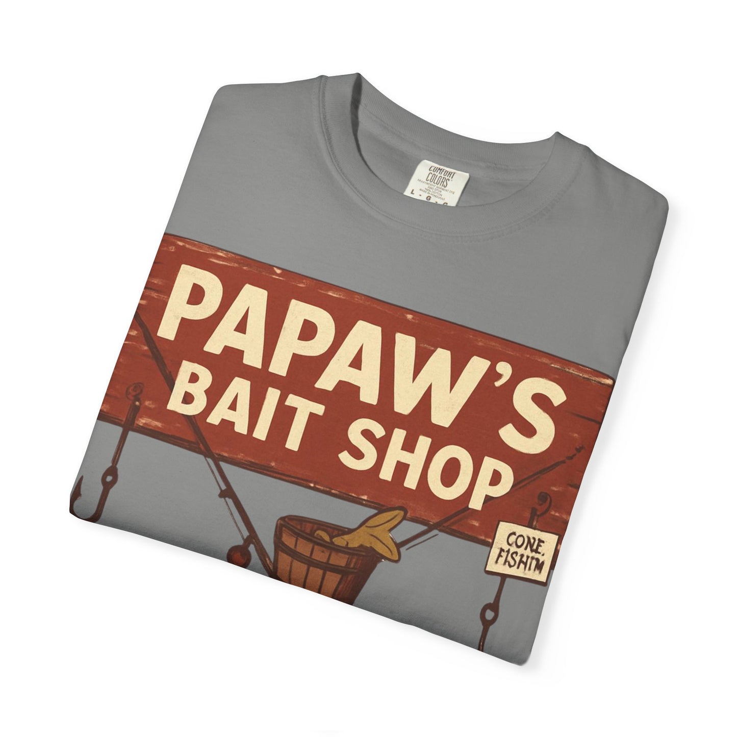 Papaw's Bait Shop sign T-Shirt | Fishing vintage sign, Live bait & cold drinks