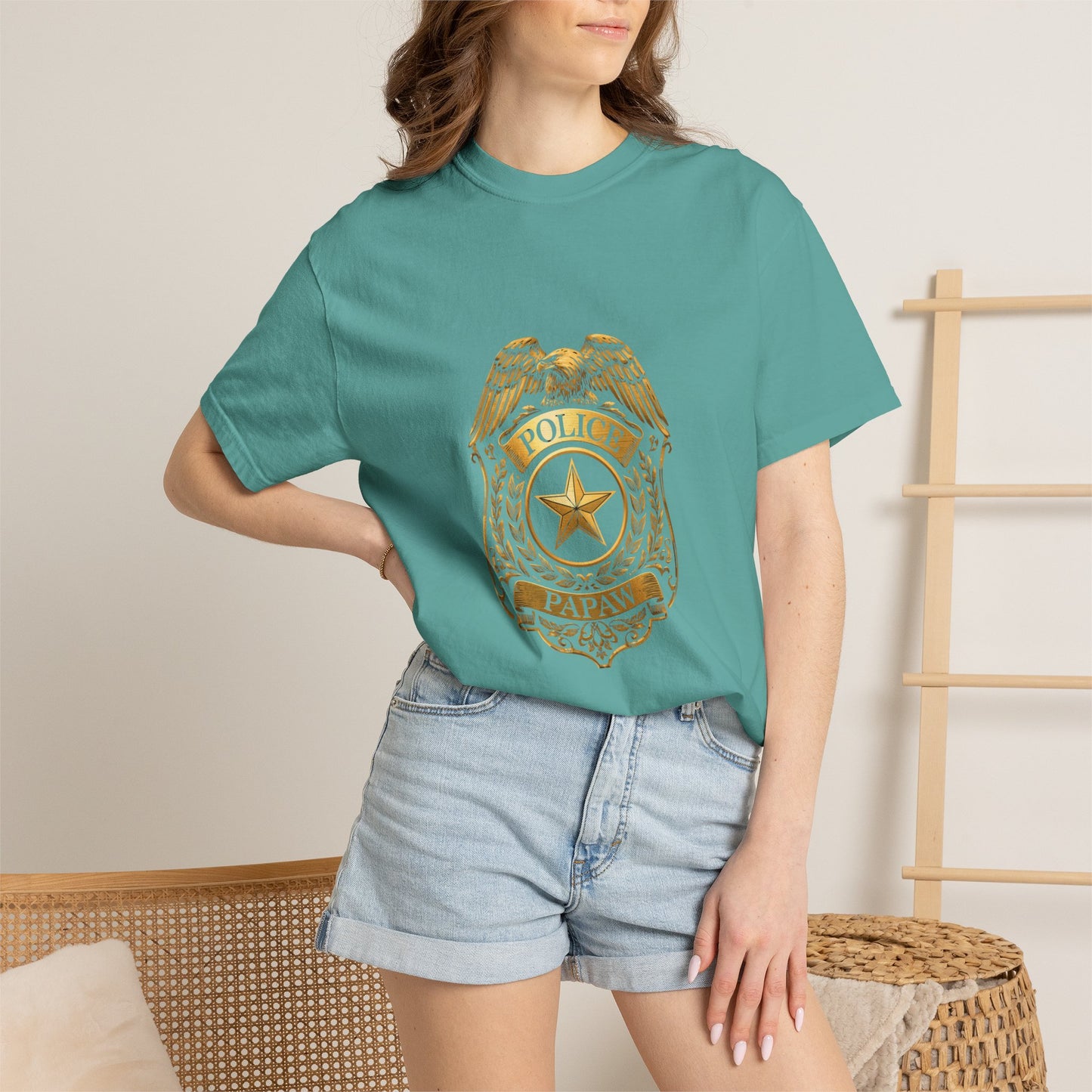 Police Badge T-shirt | Vintage Law Enforcement Shield Graphic