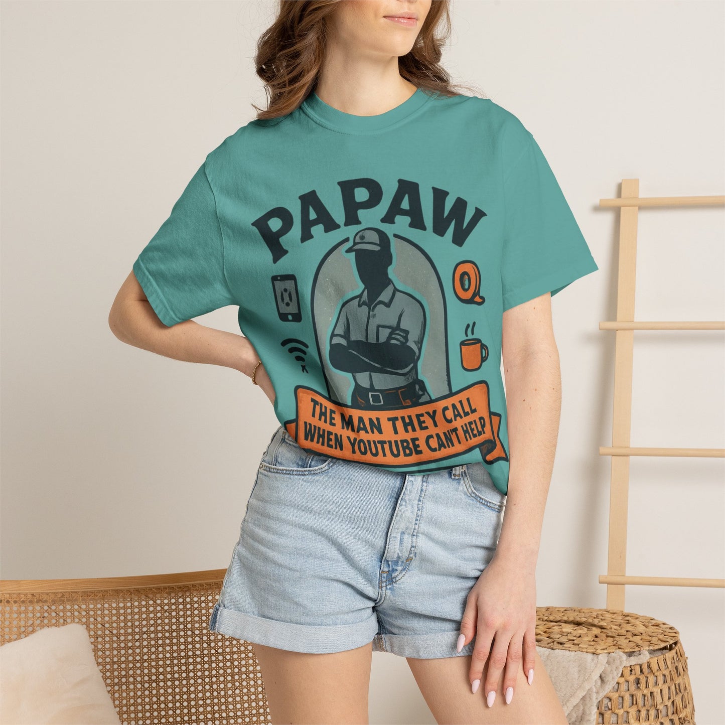Papaw The Man They Call When YouTube Can't Help T-shirt | No Tutorial Needed