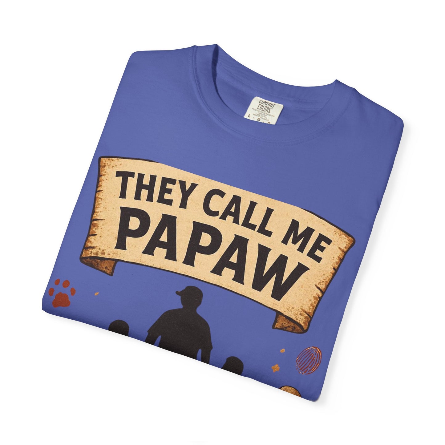 They Call Me Papaw T-Shirt | Papaw Grandpa Silhouette, Partner in Crime Design
