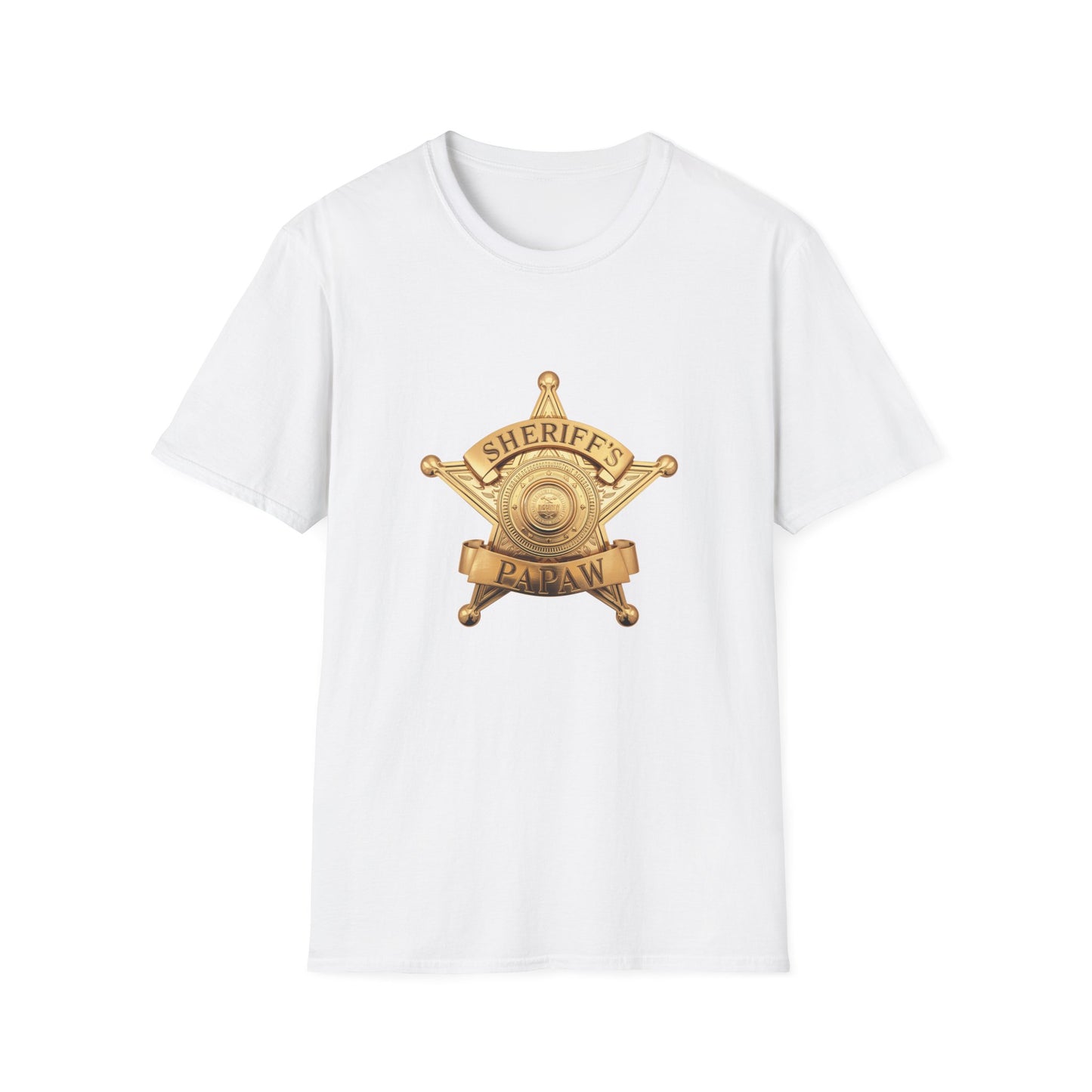 Sheriff Badge T-Shirt | Western Lawman Retro Badge