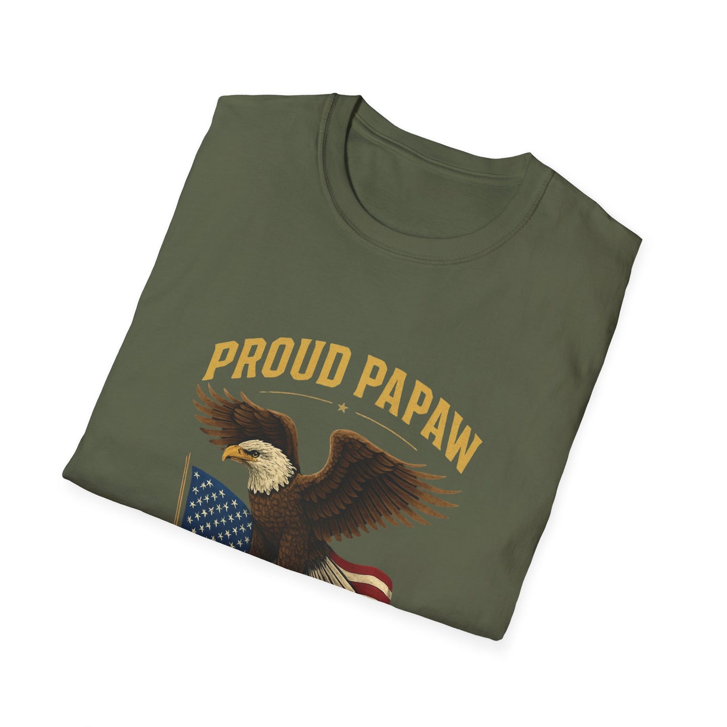 Proud Papaw Eagle United States Navy T-Shirt | Patriotic Veteran Shirt