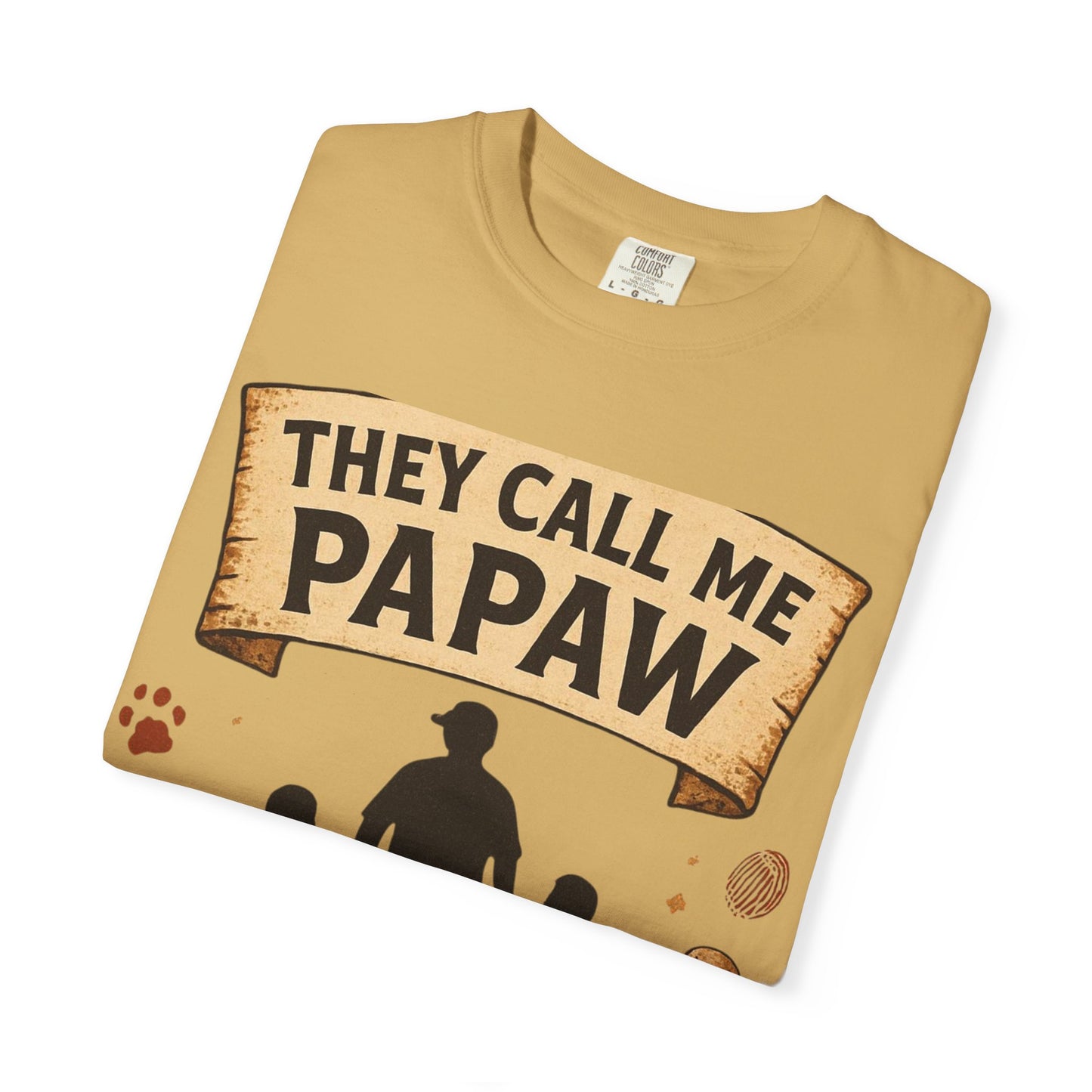 They Call Me Papaw T-Shirt | Papaw Grandpa Silhouette, Partner in Crime Design