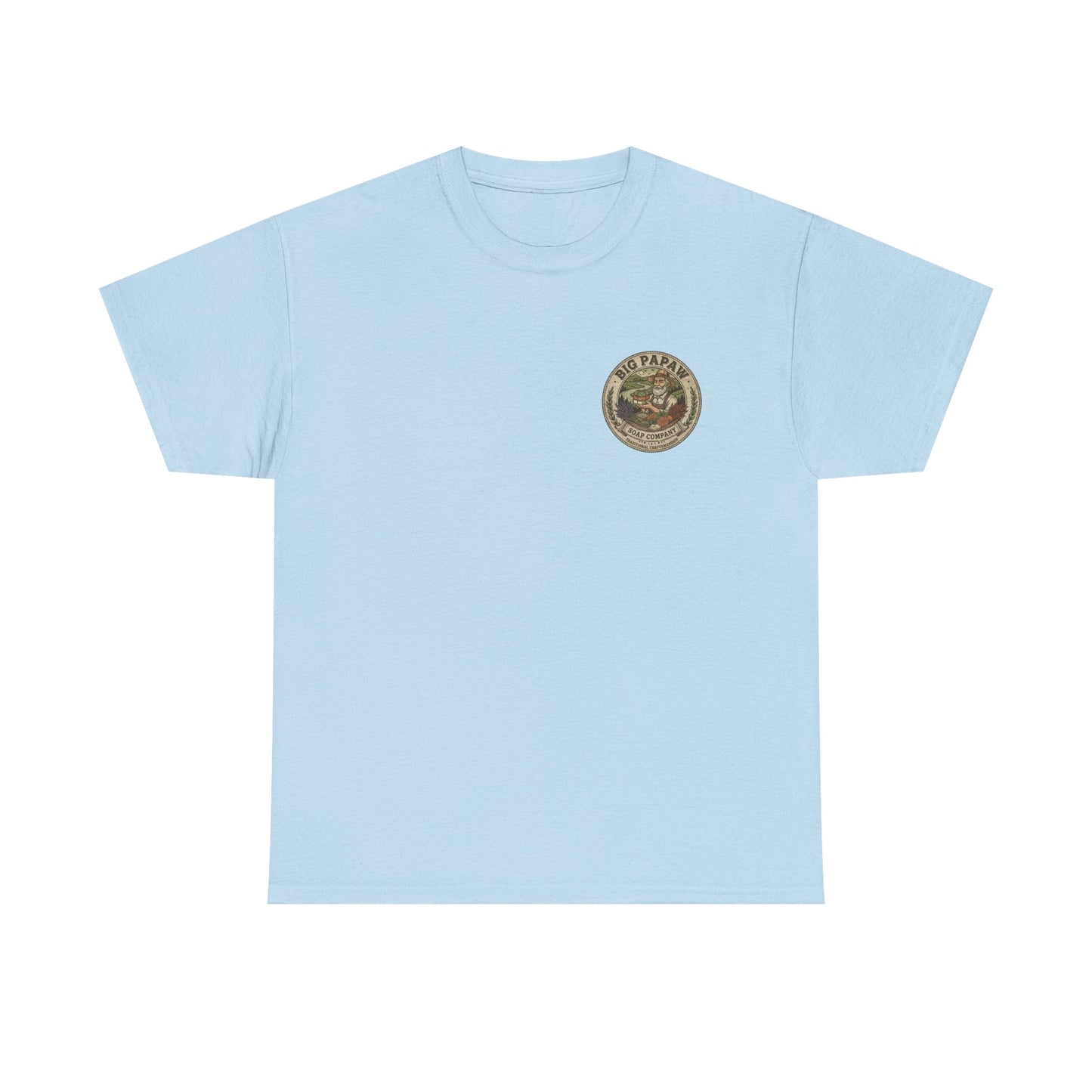 Big Papaw Soap Company Logo Tee | Vintage Barber Shop Label T-Shirt