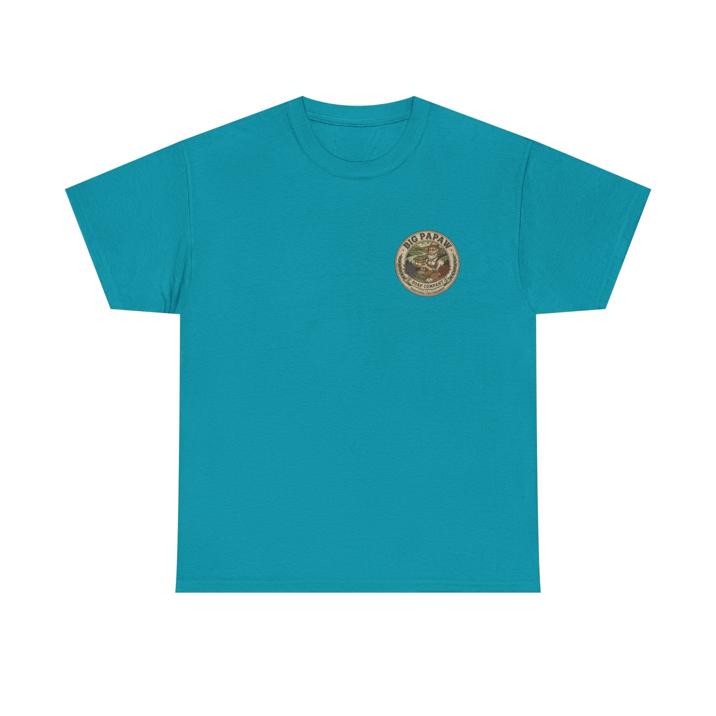 Big Papaw Soap Company Logo Tee | Vintage Barber Shop Label T-Shirt