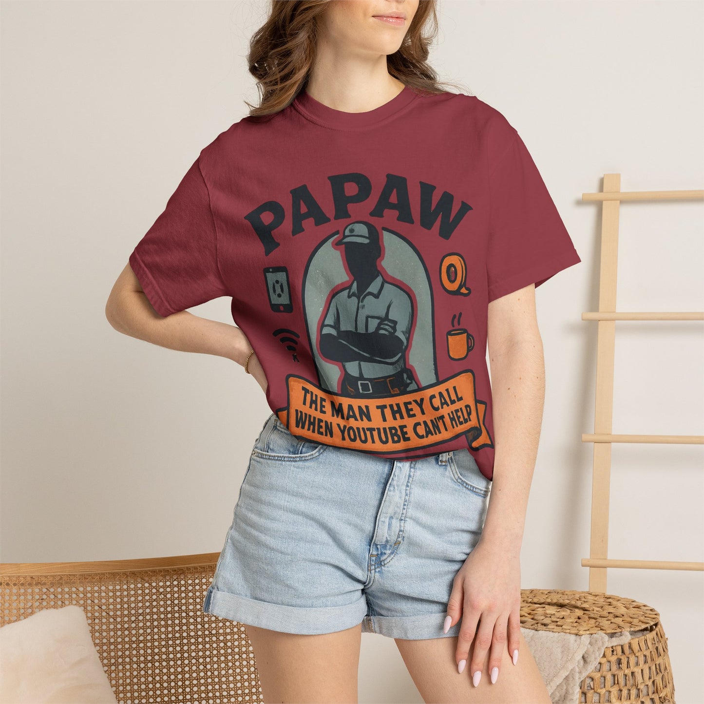 Papaw The Man They Call When YouTube Can't Help T-shirt | No Tutorial Needed