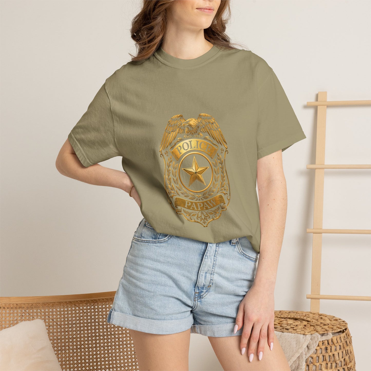 Police Badge T-shirt | Vintage Law Enforcement Shield Graphic