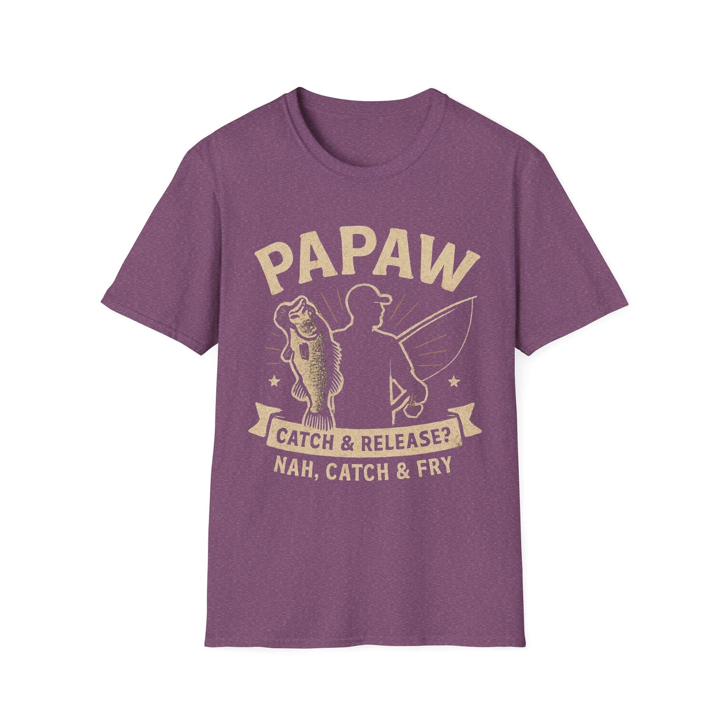 Papaw Fishing Graphic T-Shirt | Catch & Fry Bass Design