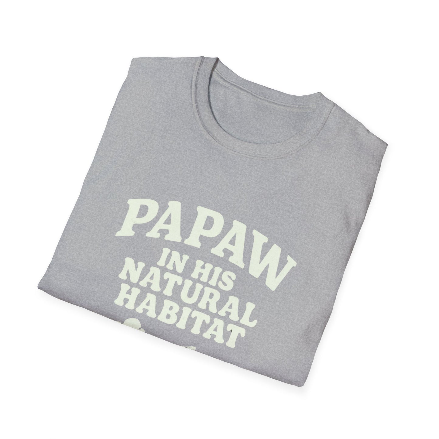 Papaw In His Natural Habitat T-Shirt | Grandpa Recliner Graphic