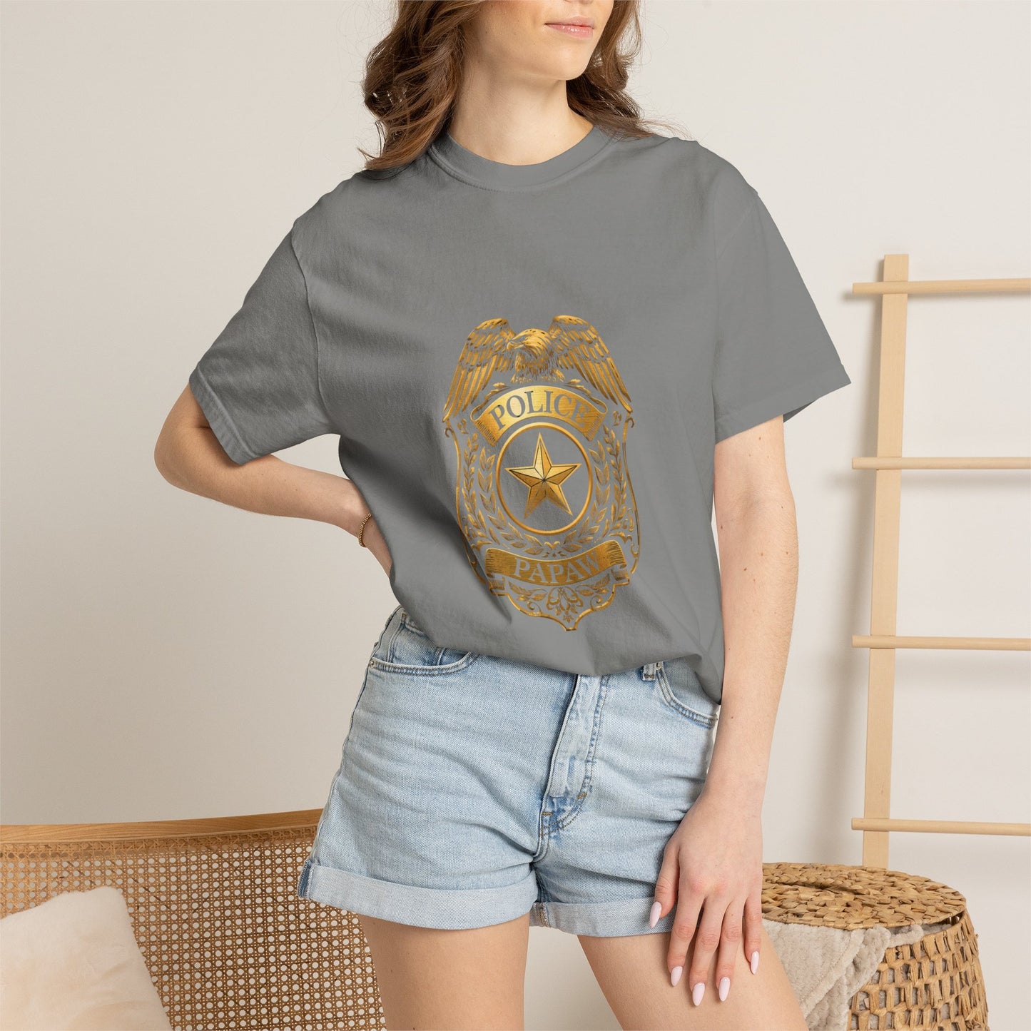 Police Badge T-shirt | Vintage Law Enforcement Shield Graphic