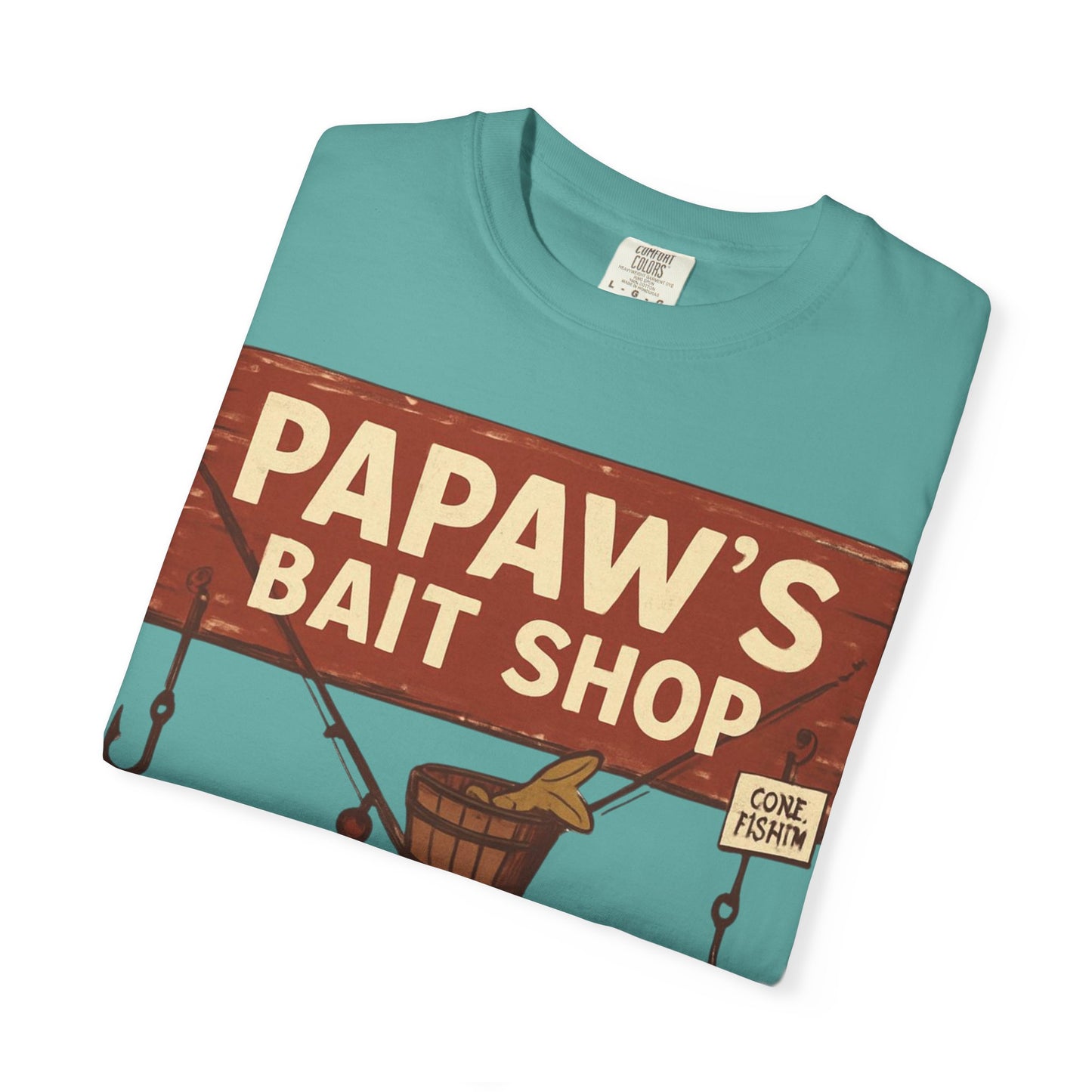 Papaw's Bait Shop sign T-Shirt | Fishing vintage sign, Live bait & cold drinks