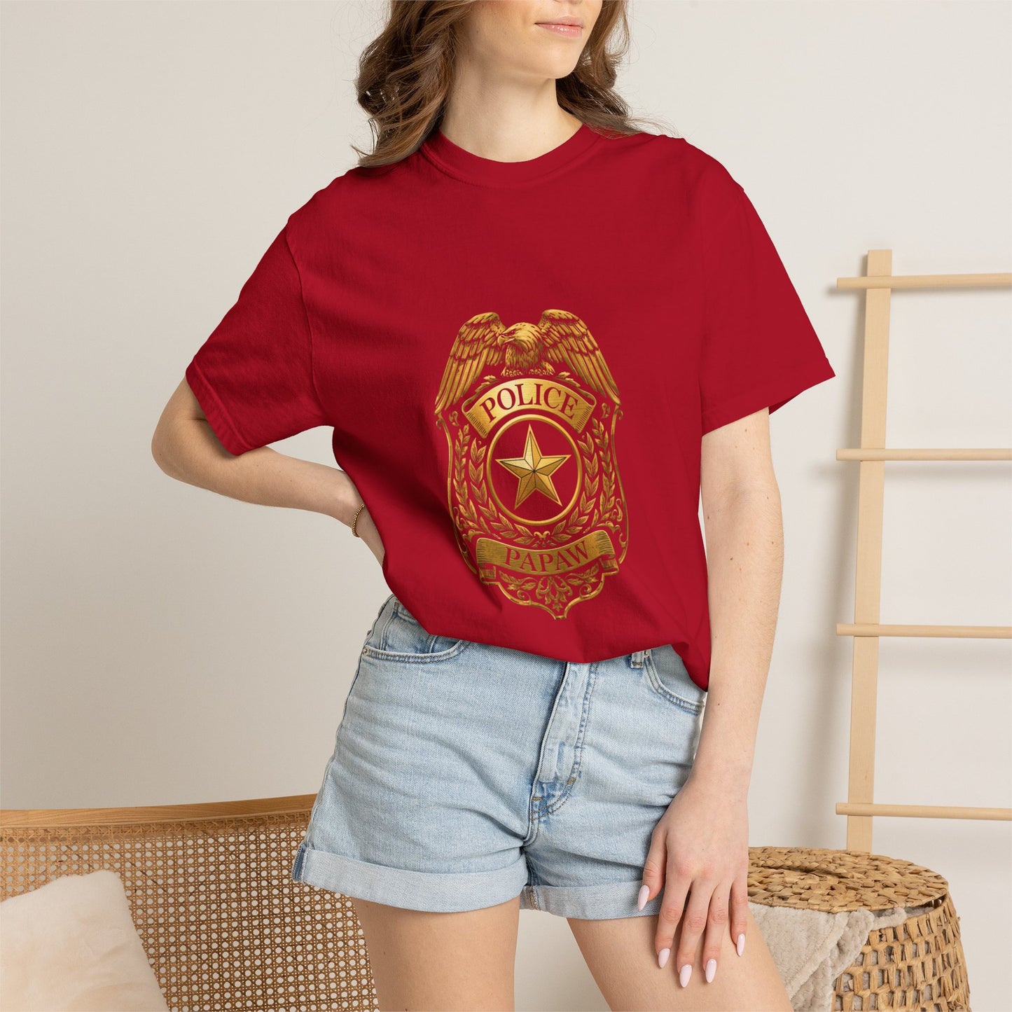 Police Badge T-shirt | Vintage Law Enforcement Shield Graphic