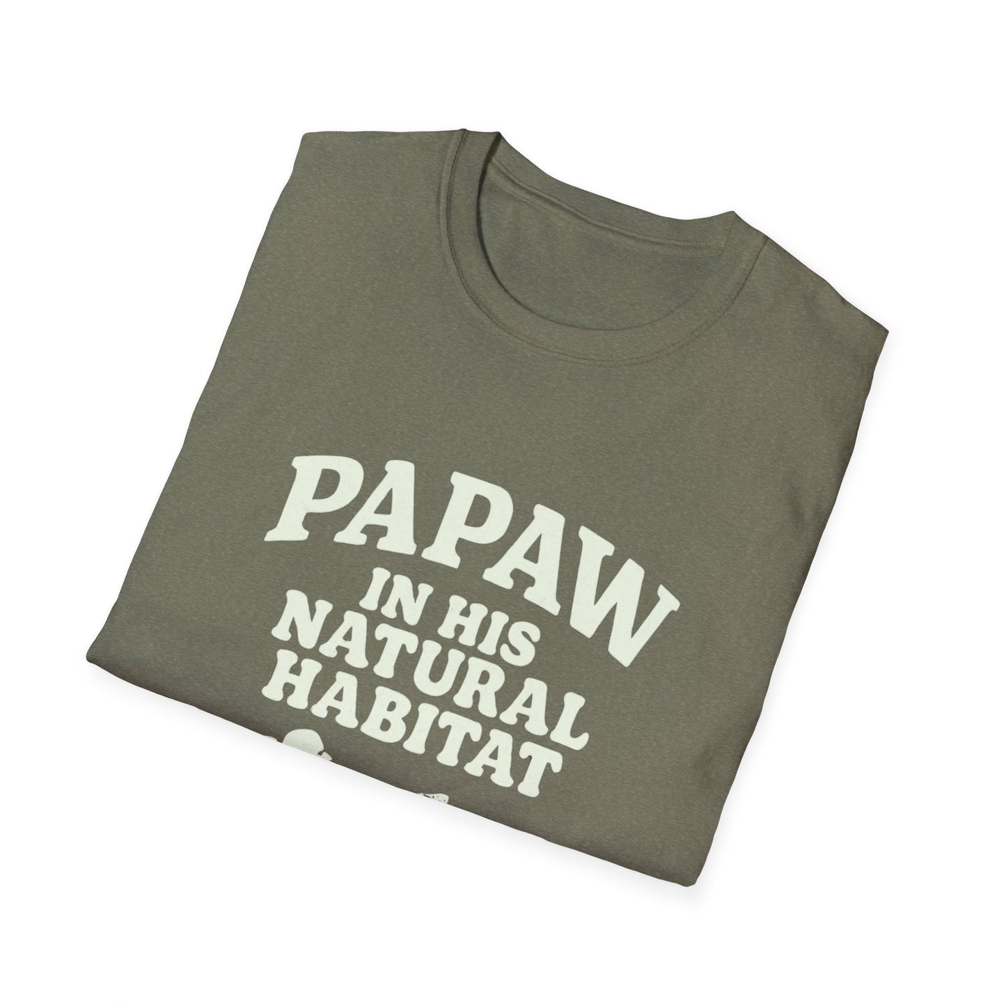 Papaw In His Natural Habitat T-Shirt | Grandpa Recliner Graphic