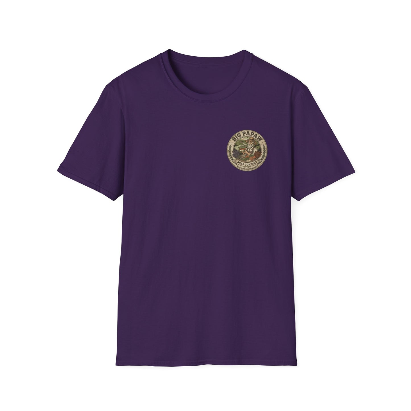 Big Papaw Soap Company logo T-Shirt | Vintage apothecary label graphic