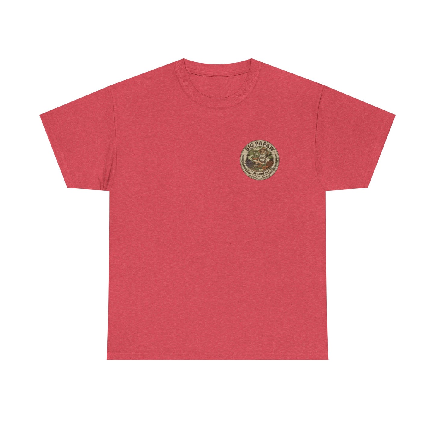 Big Papaw Soap Company Logo Tee | Vintage Barber Shop Label T-Shirt