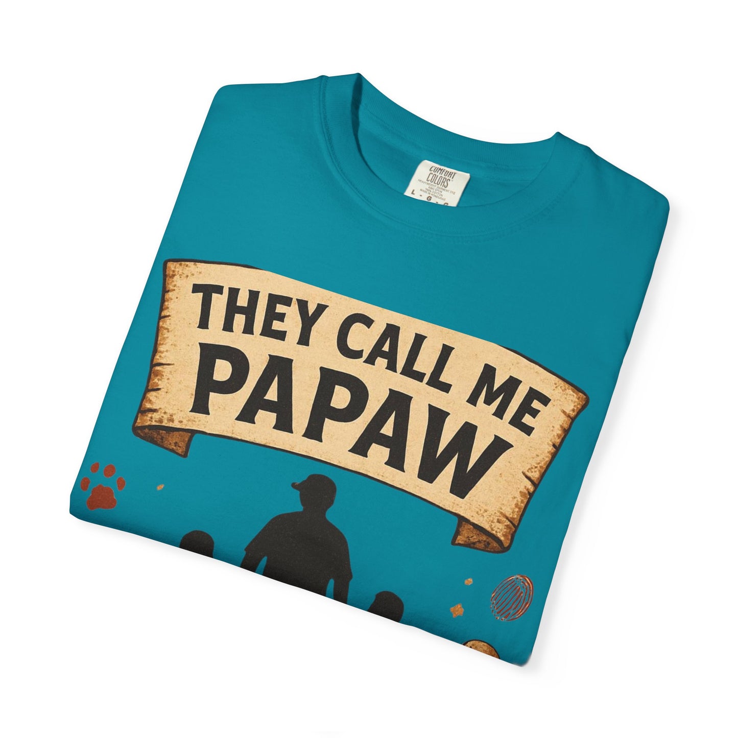 They Call Me Papaw T-Shirt | Papaw Grandpa Silhouette, Partner in Crime Design