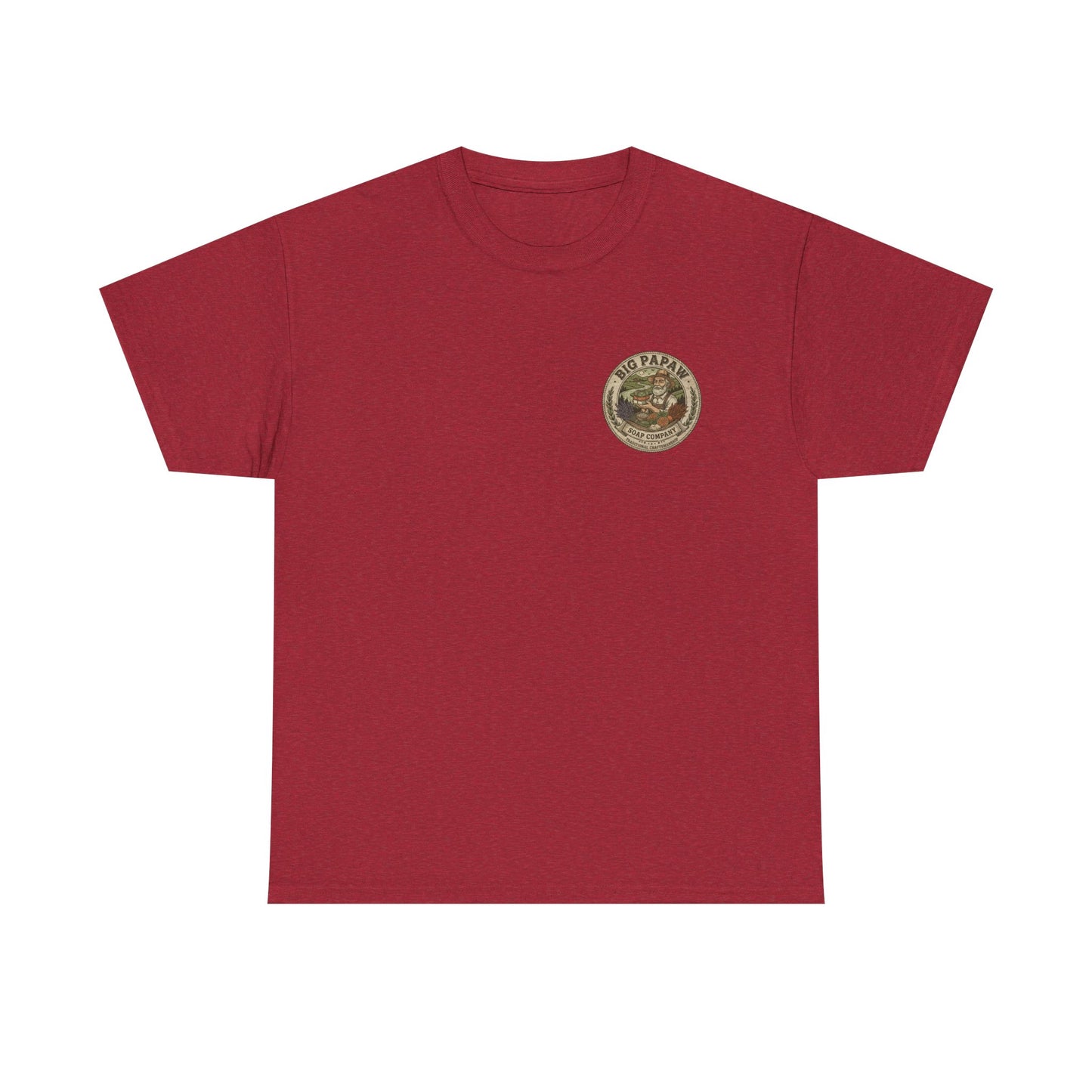 Big Papaw Soap Company Logo Tee | Vintage Barber Shop Label T-Shirt