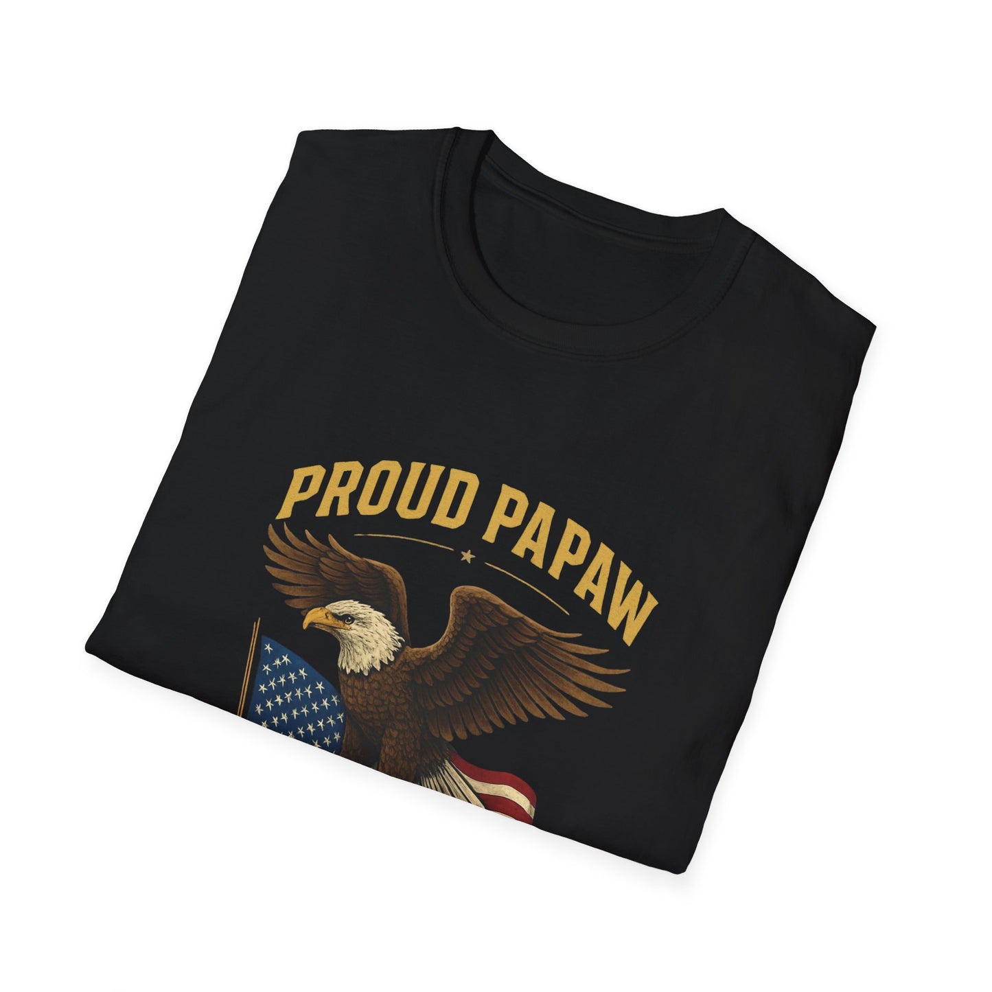 Proud Papaw Eagle United States Navy T-Shirt | Patriotic Veteran Shirt