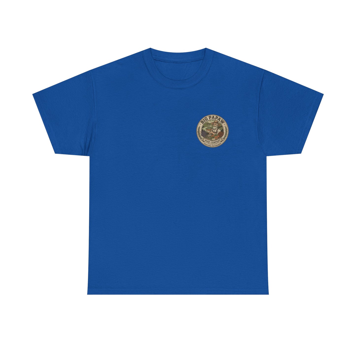 Big Papaw Soap Company Logo Tee | Vintage Barber Shop Label T-Shirt