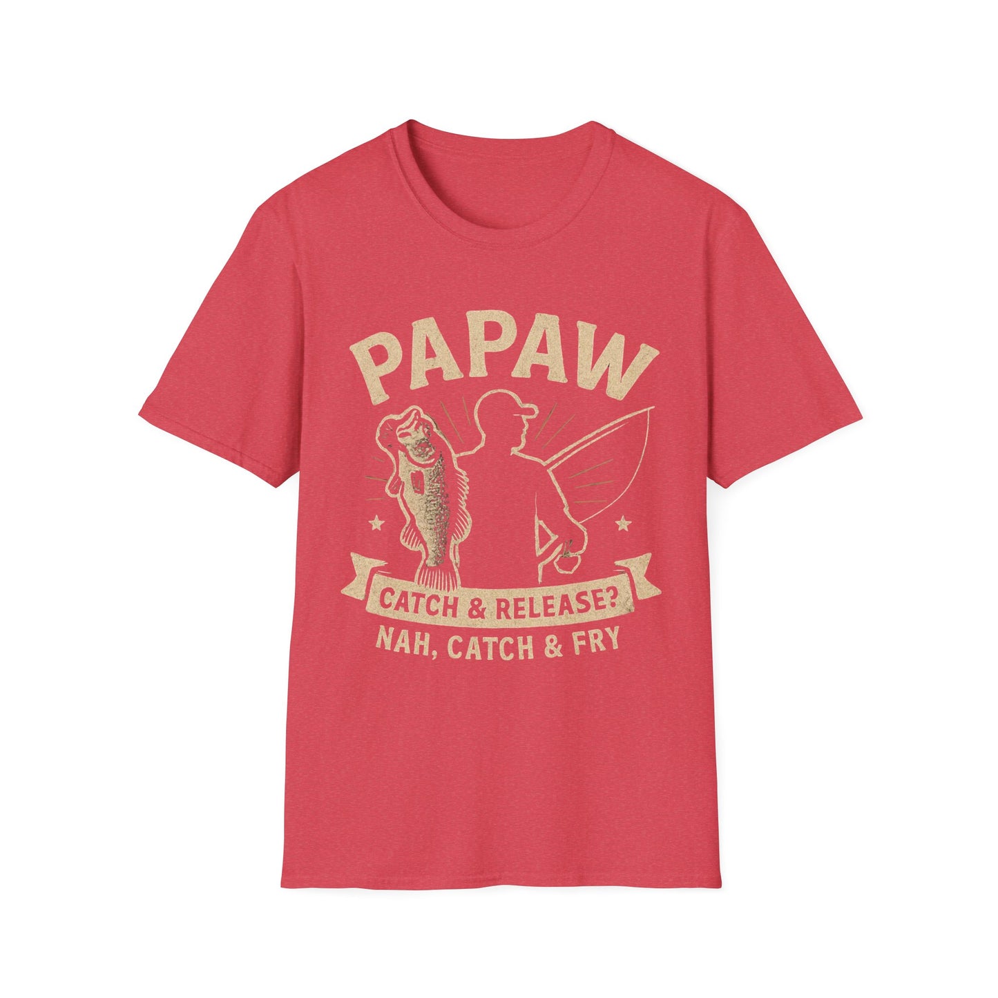 Papaw Fishing Graphic T-Shirt | Catch & Fry Bass Design