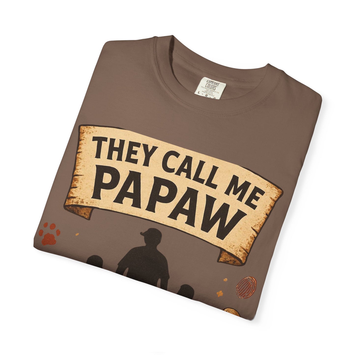 They Call Me Papaw T-Shirt | Papaw Grandpa Silhouette, Partner in Crime Design
