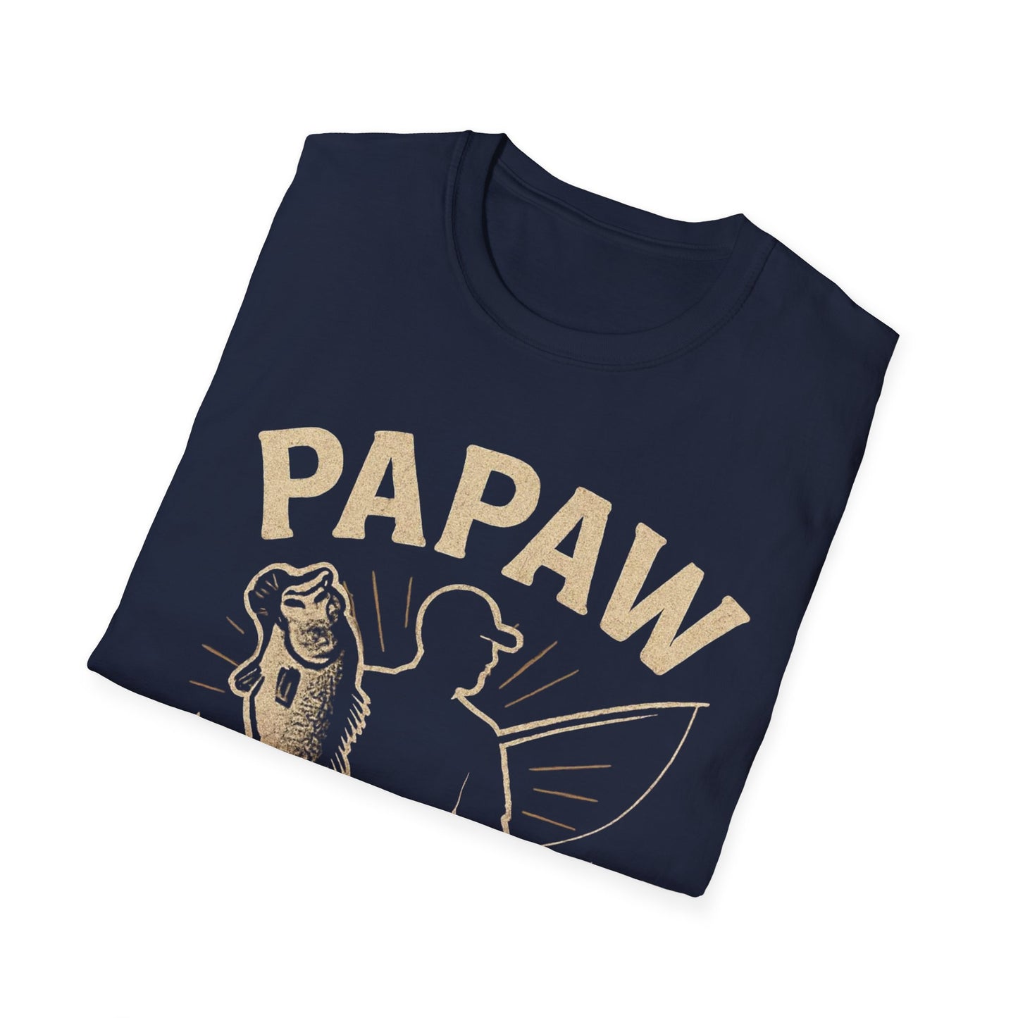 Papaw Fishing Graphic T-Shirt | Catch & Fry Bass Design