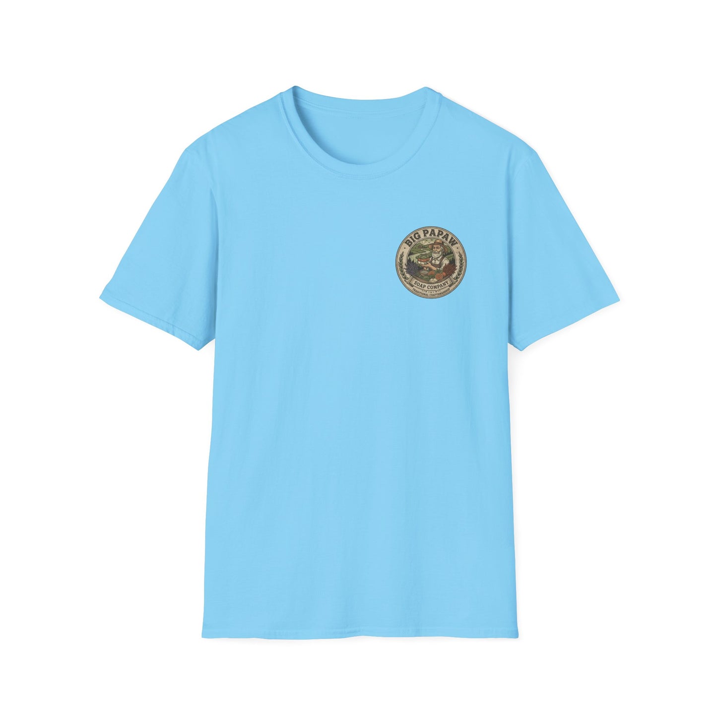Big Papaw Soap Company logo T-Shirt | Vintage apothecary label graphic