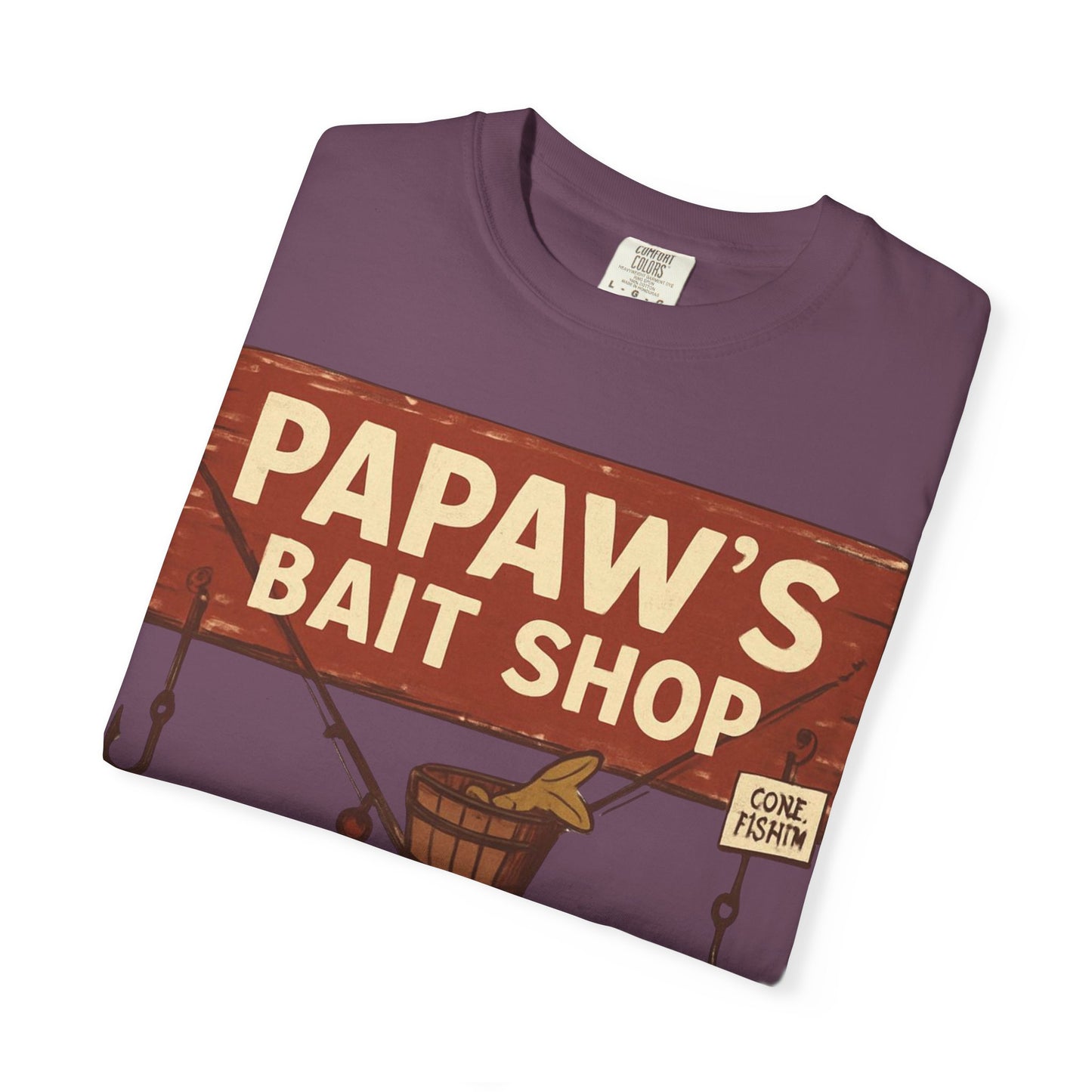 Papaw's Bait Shop sign T-Shirt | Fishing vintage sign, Live bait & cold drinks