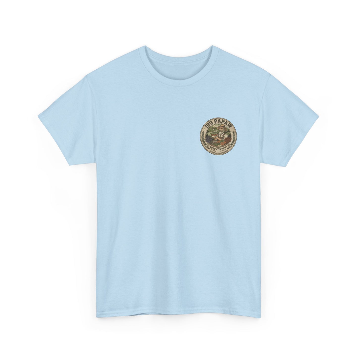 Big Papaw Soap Company Logo Tee | Vintage Barber Shop Label T-Shirt