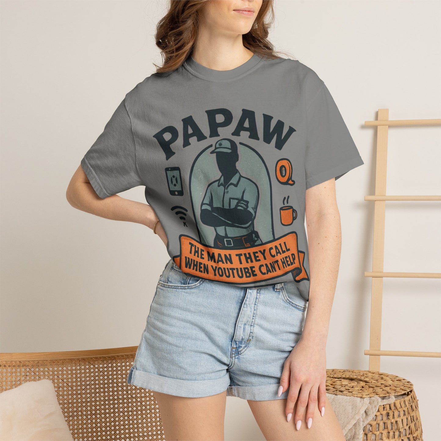 Papaw The Man They Call When YouTube Can't Help T-shirt | No Tutorial Needed