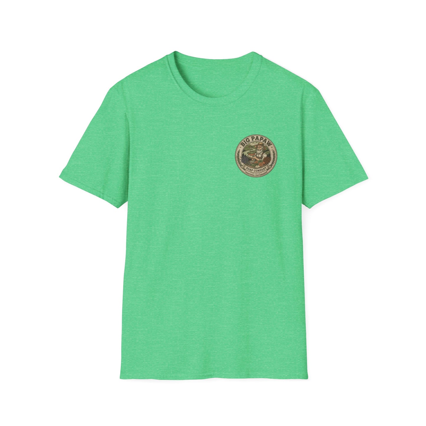 Big Papaw Soap Company logo T-Shirt | Vintage apothecary label graphic