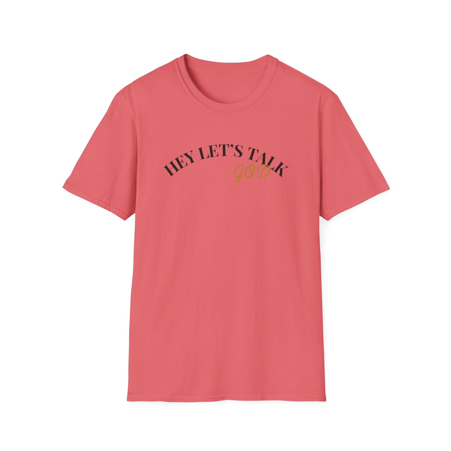 Hey Lets Talk God T-Shirt | Faith Tee, Script Lettering