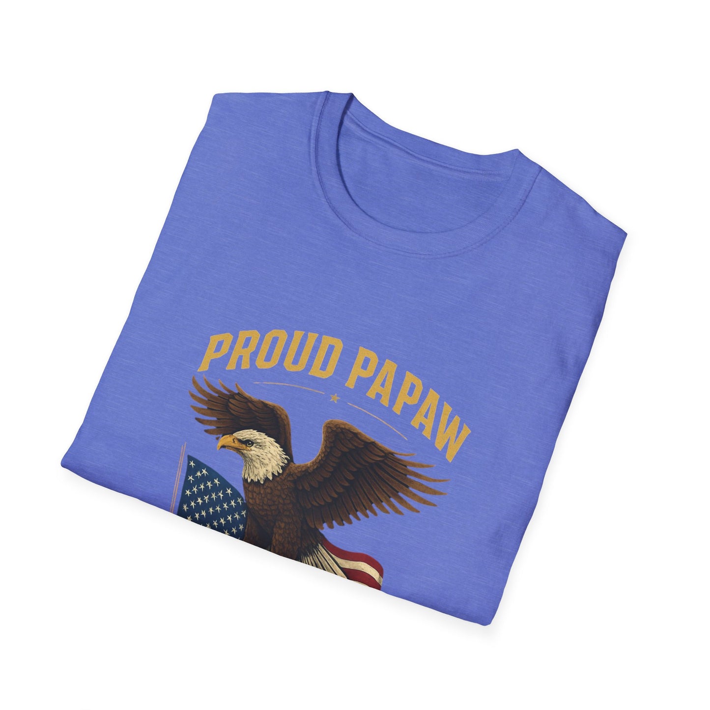 Proud Papaw Eagle United States Navy T-Shirt | Patriotic Veteran Shirt
