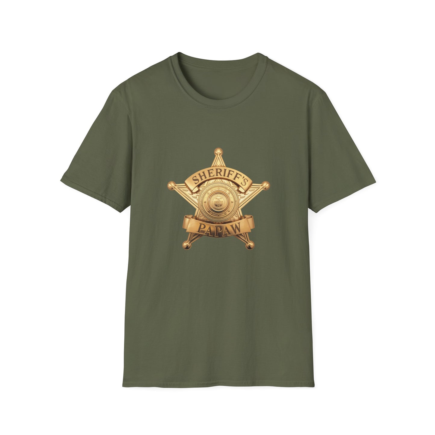 Sheriff Badge T-Shirt | Western Lawman Retro Badge
