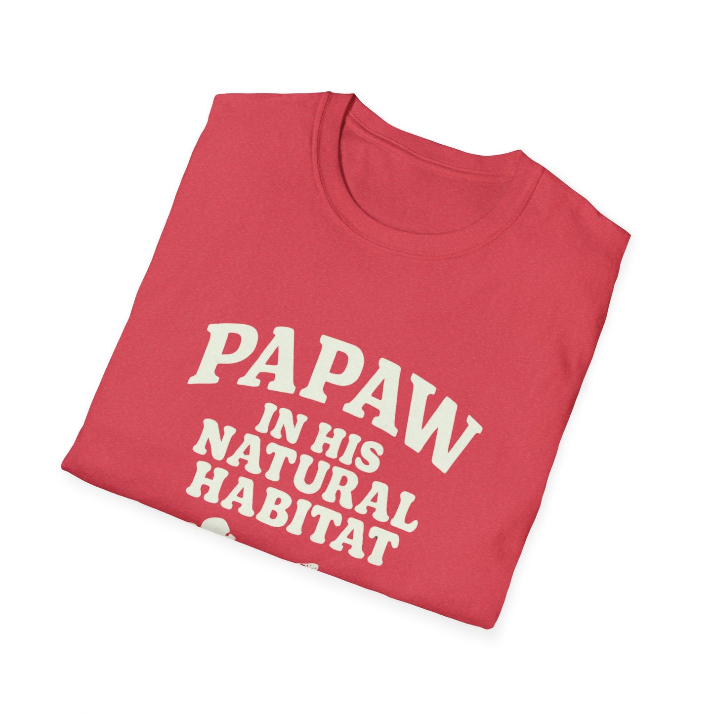 Papaw In His Natural Habitat T-Shirt | Grandpa Recliner Graphic