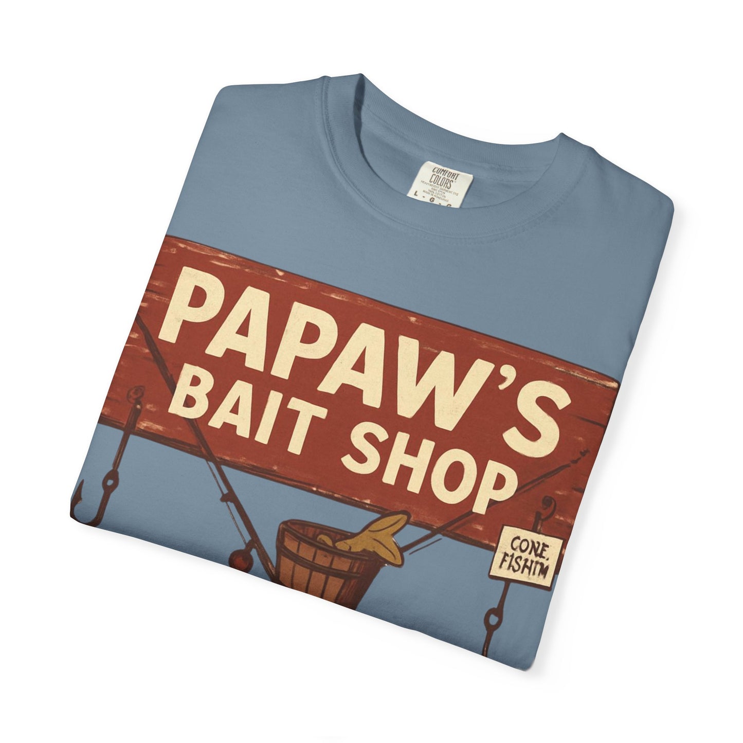 Papaw's Bait Shop sign T-Shirt | Fishing vintage sign, Live bait & cold drinks