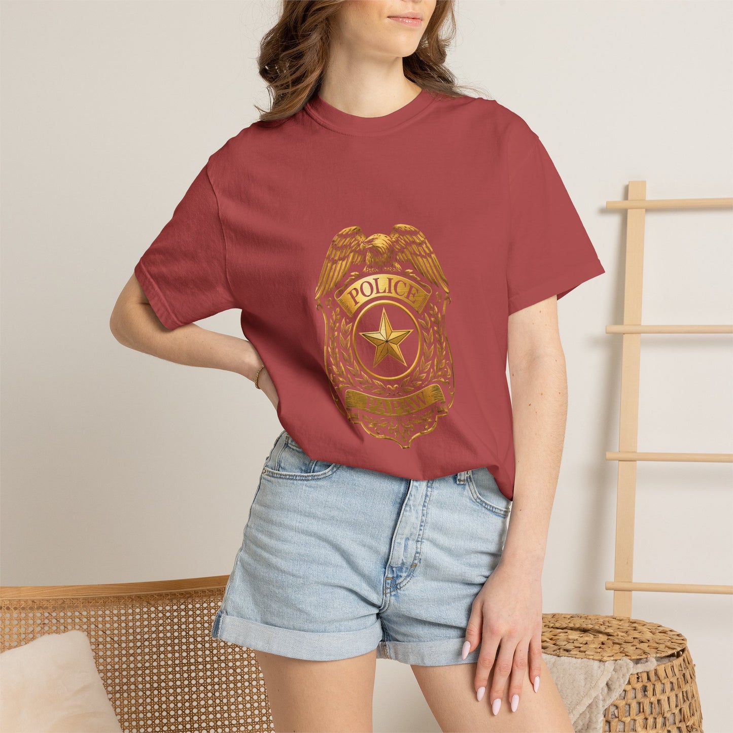 Police Badge T-shirt | Vintage Law Enforcement Shield Graphic