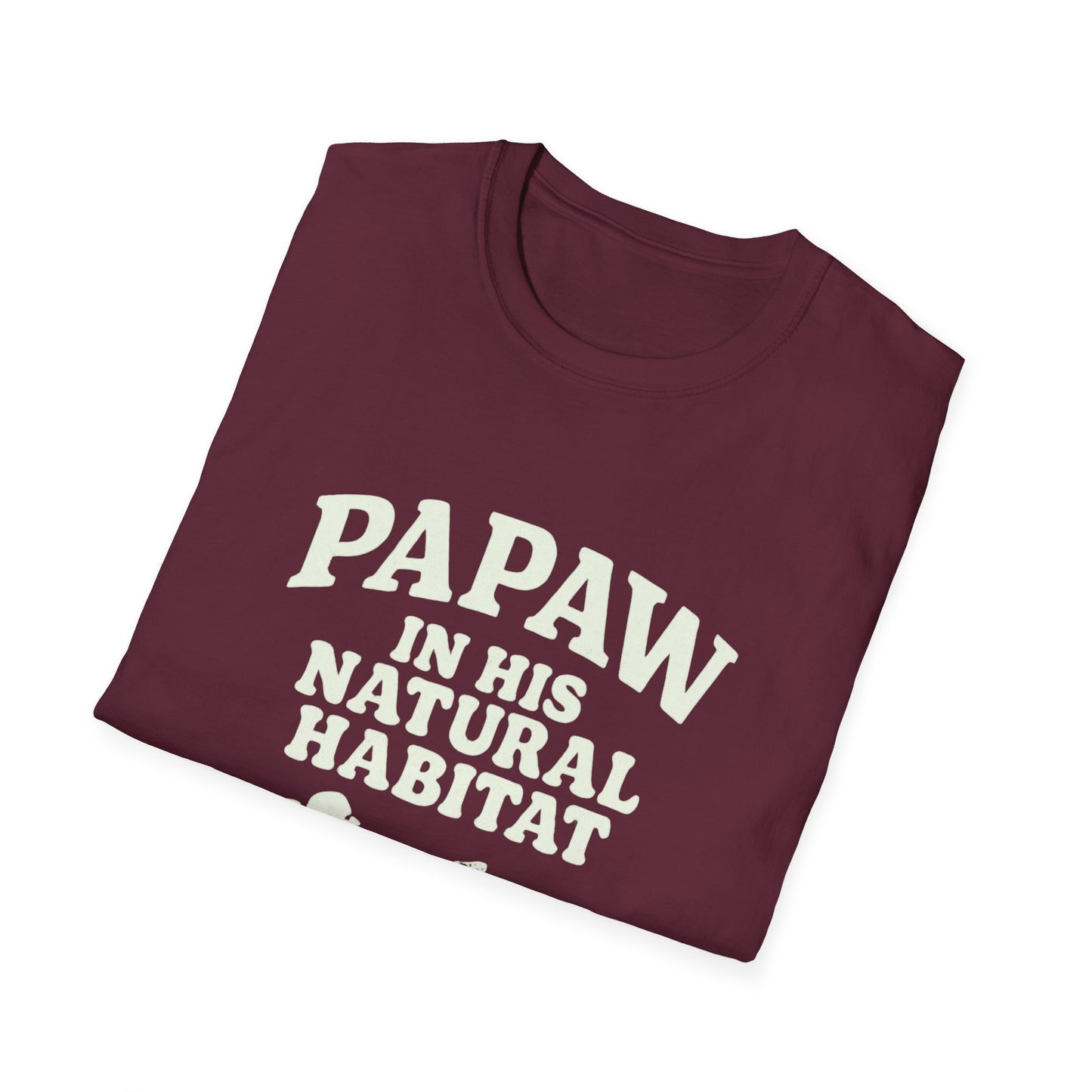 Papaw In His Natural Habitat T-Shirt | Grandpa Recliner Graphic
