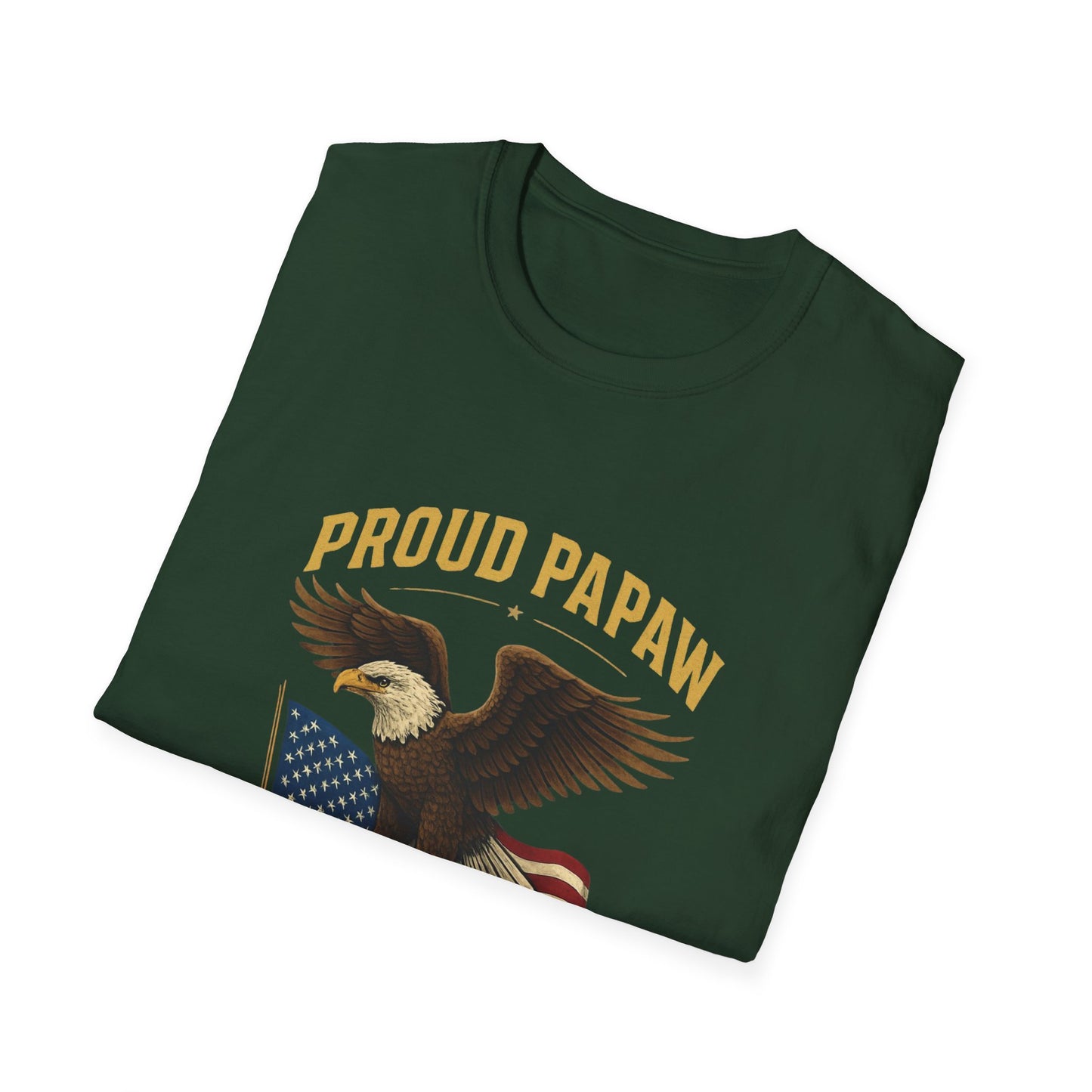Proud Papaw Eagle United States Navy T-Shirt | Patriotic Veteran Shirt