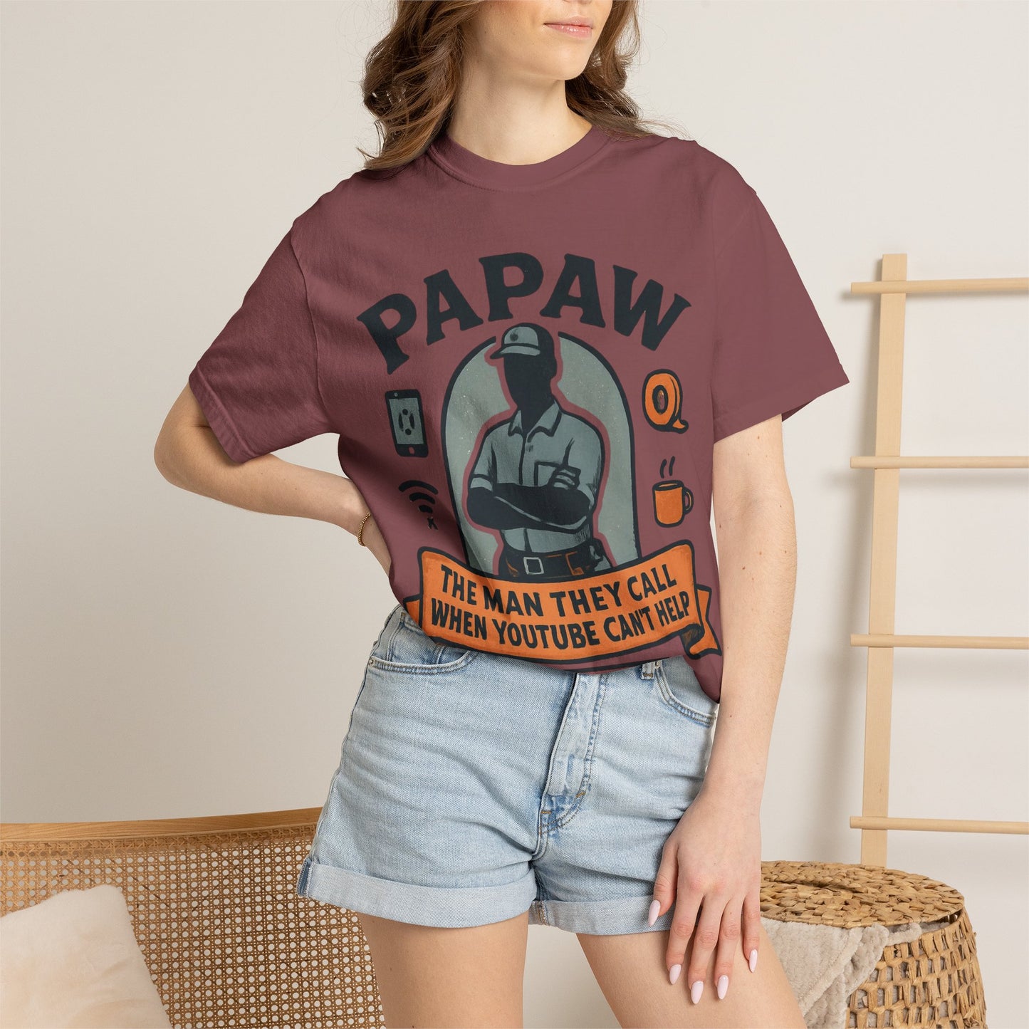 Papaw The Man They Call When YouTube Can't Help T-shirt | No Tutorial Needed