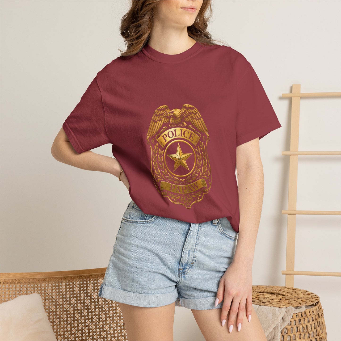 Police Badge T-shirt | Vintage Law Enforcement Shield Graphic