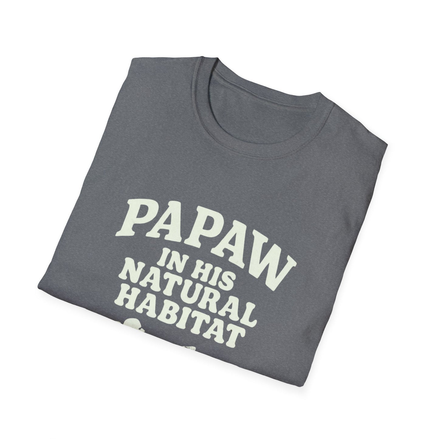 Papaw In His Natural Habitat T-Shirt | Grandpa Recliner Graphic