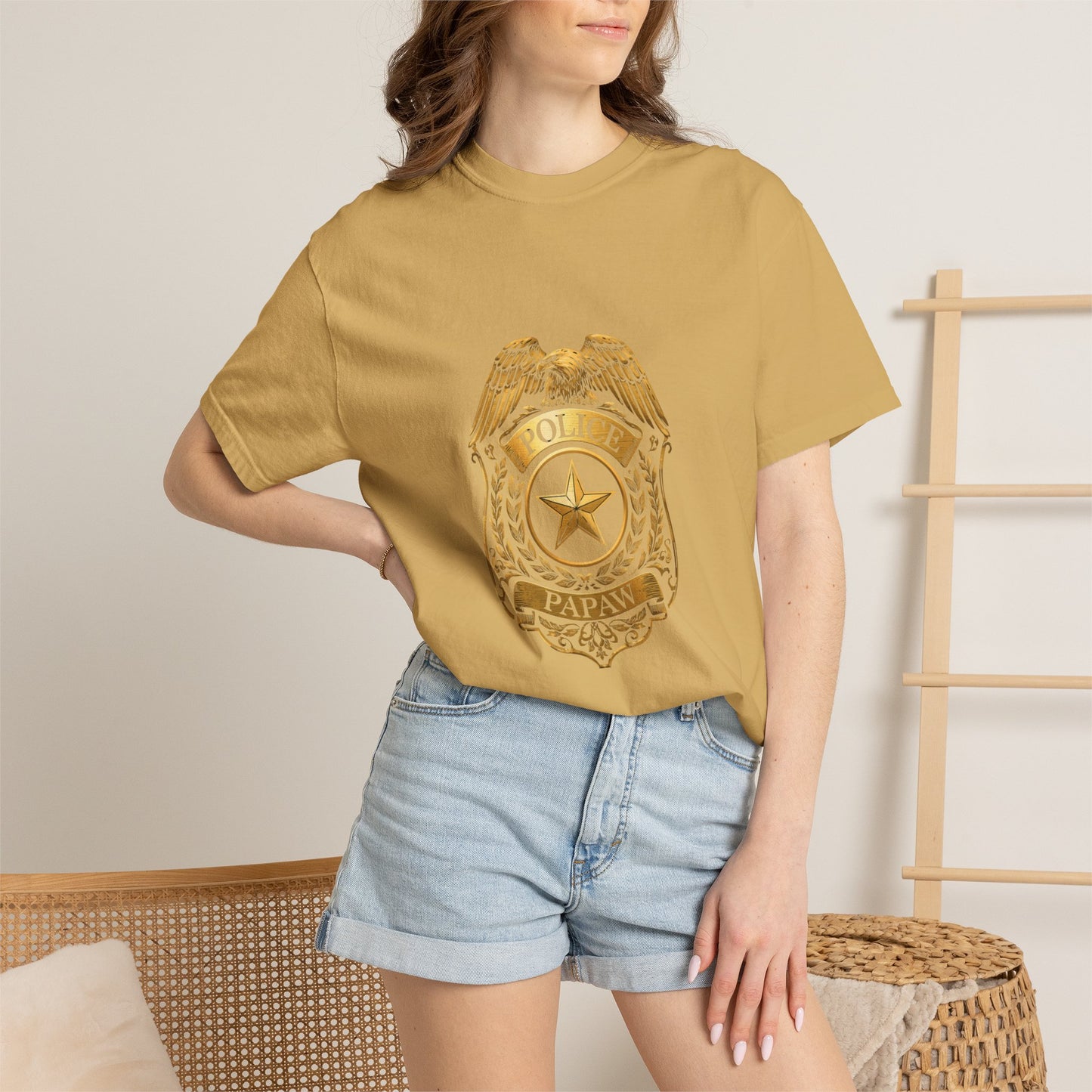 Police Badge T-shirt | Vintage Law Enforcement Shield Graphic
