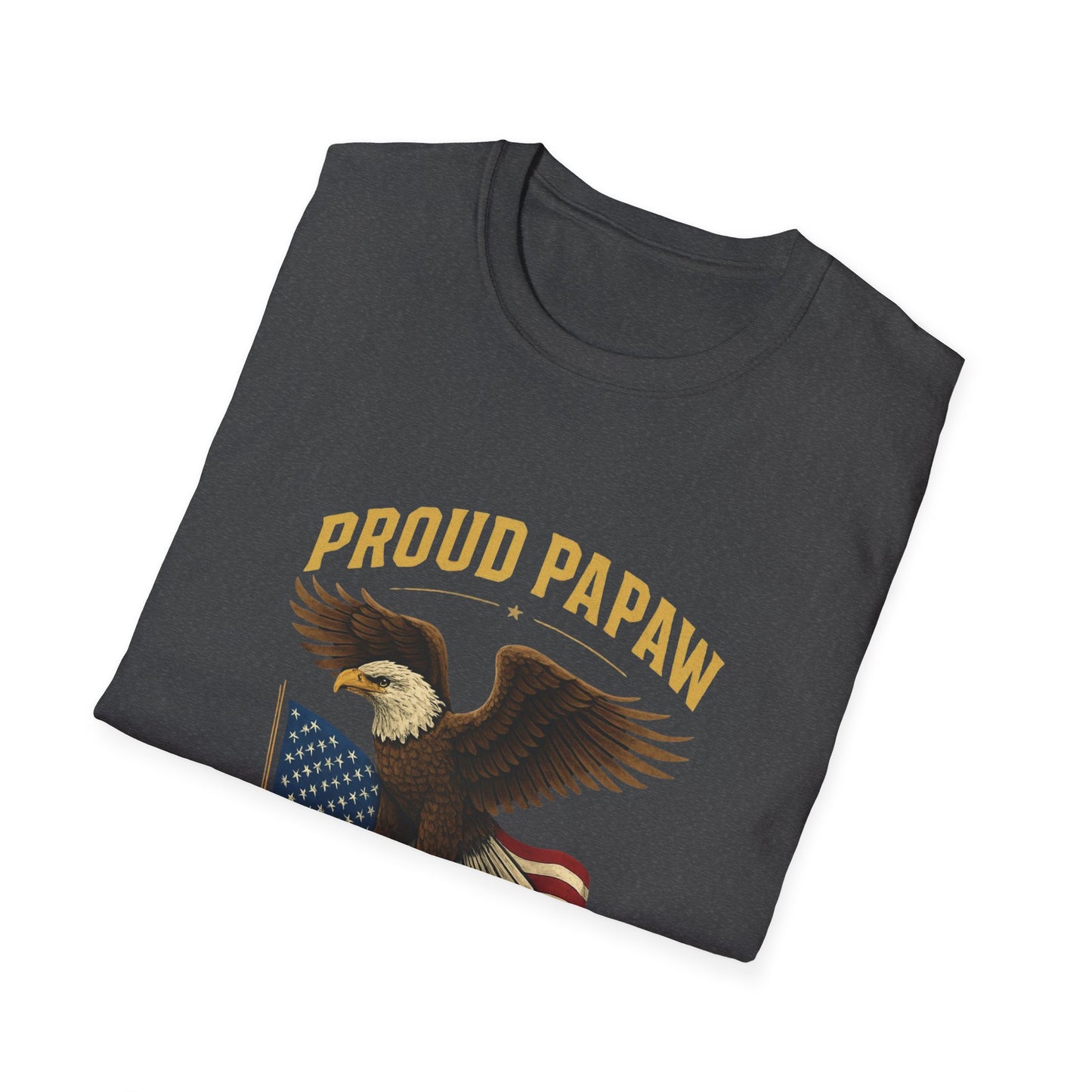 Proud Papaw Eagle United States Navy T-Shirt | Patriotic Veteran Shirt